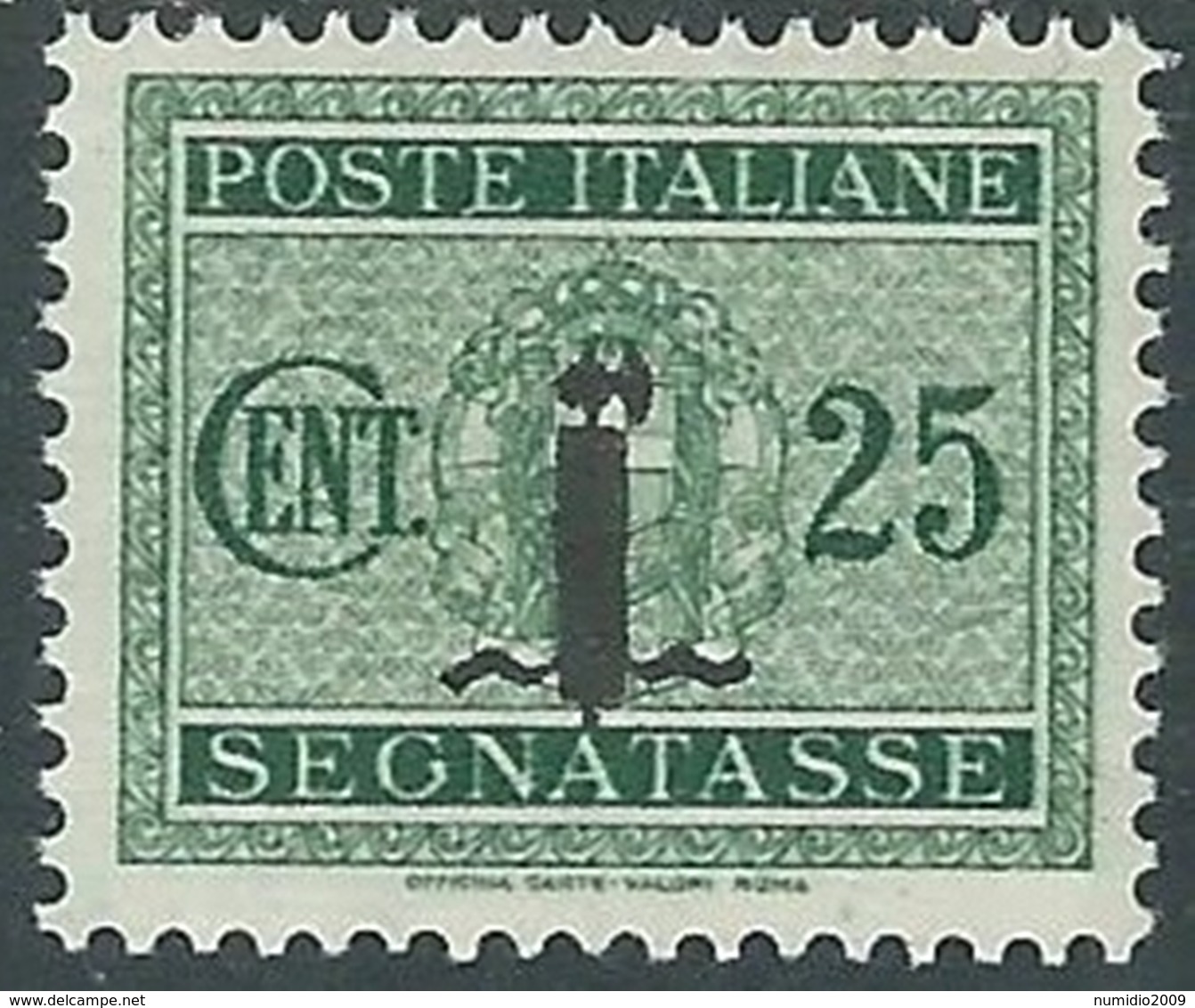 1944 RSI SEGNATASSE 25 CENT MH * - RC29-6 - Taxe