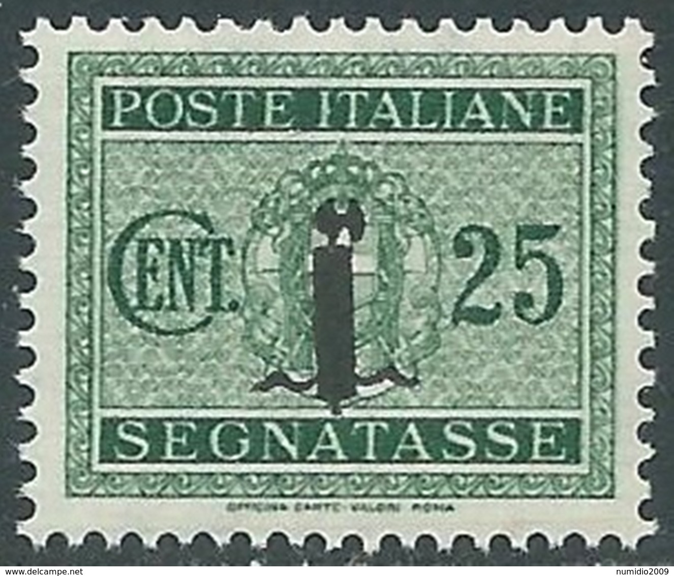 1944 RSI SEGNATASSE 25 CENT MNH ** - RC29-7 - Taxe