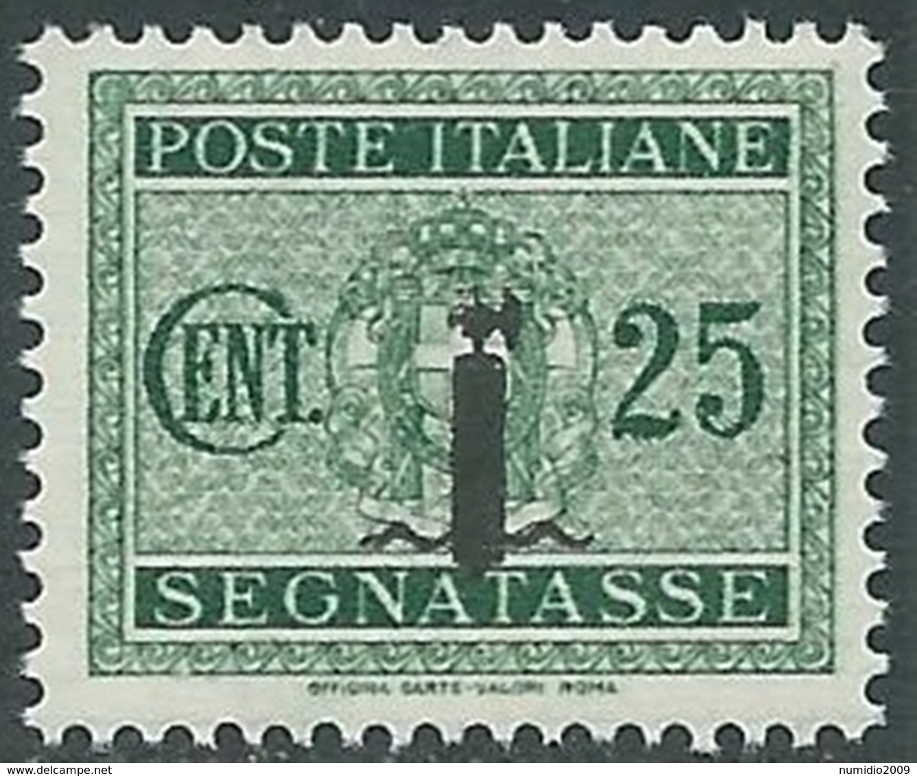 1944 RSI SEGNATASSE 25 CENT MNH ** - RC29-8 - Portomarken