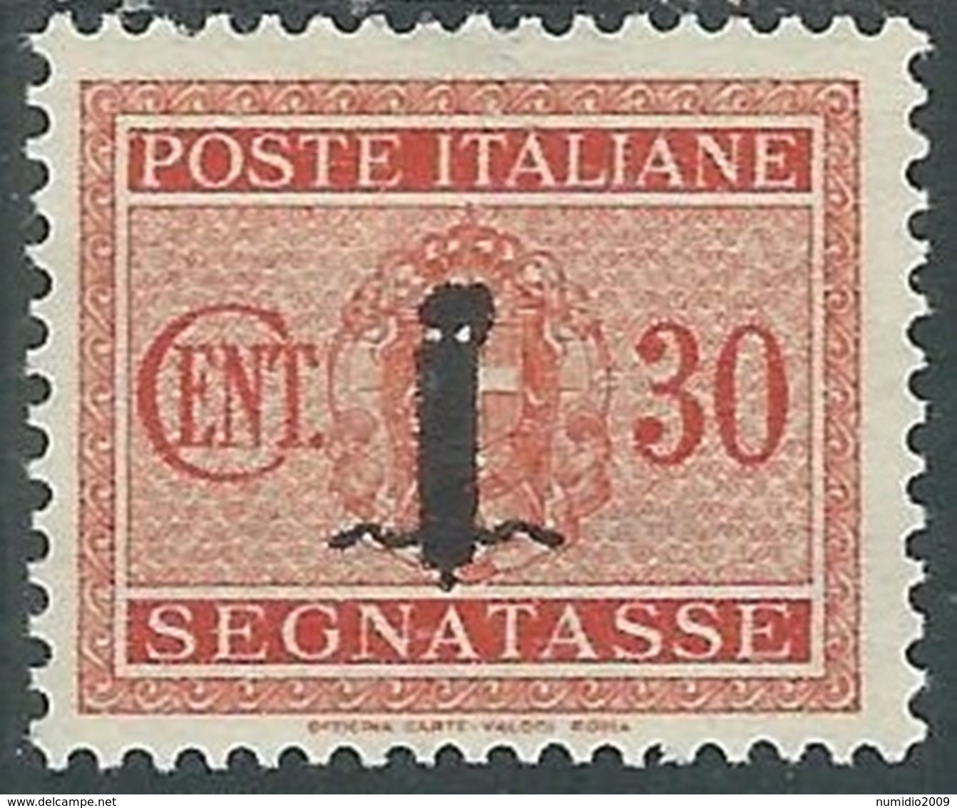 1944 RSI SEGNATASSE 30 CENT MH * - RC29-6 - Portomarken