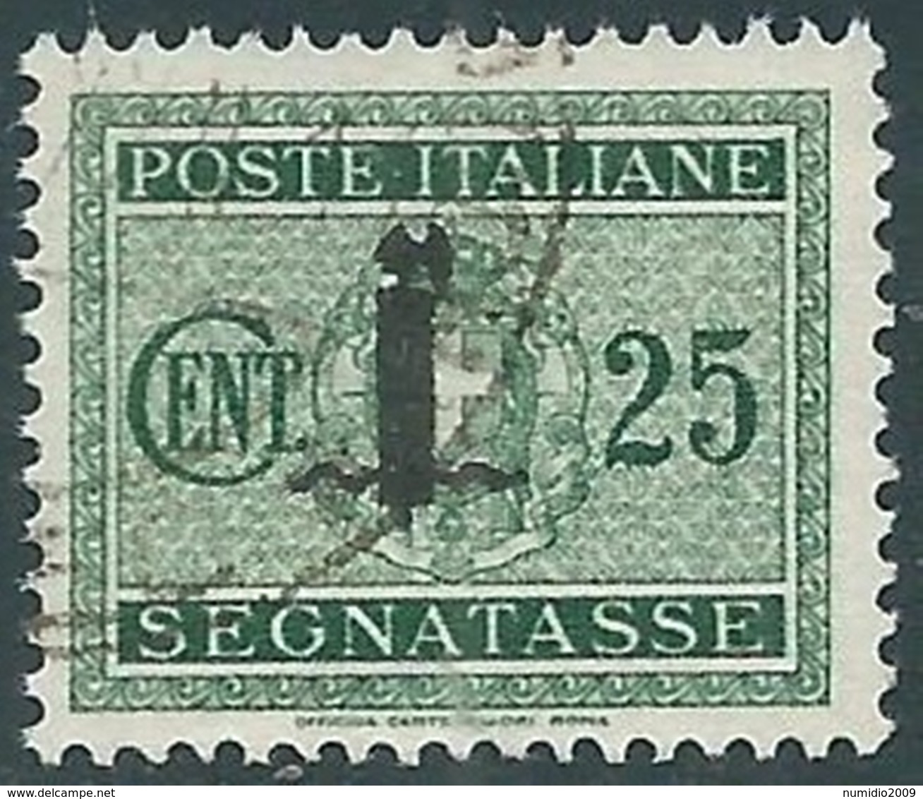 1944 RSI SEGNATASSE USATO 25 CENT - RC13-8 - Taxe
