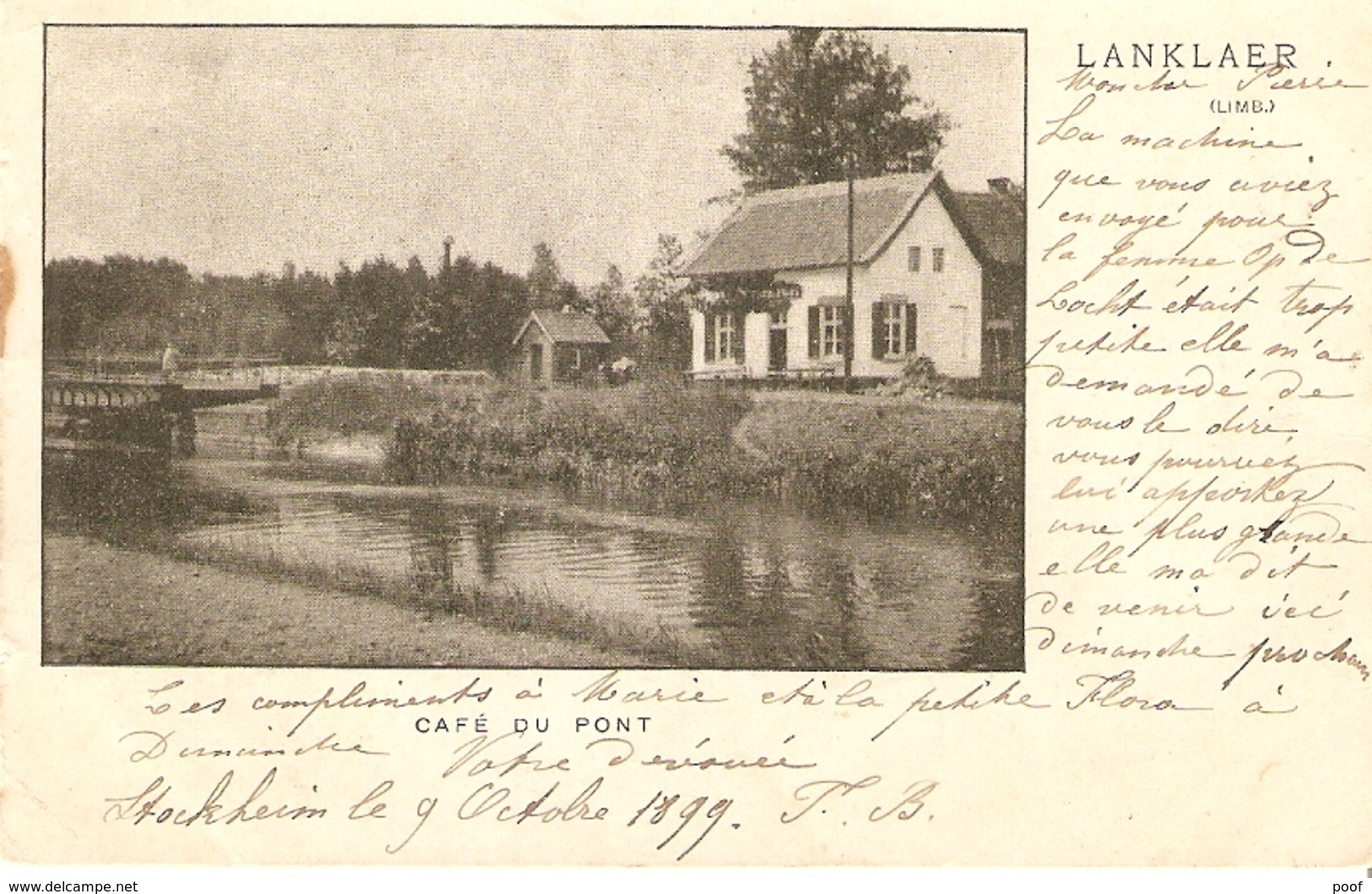 Lanklaer / Lanklaar : Café Du Pont 1899 - Dilsen-Stokkem