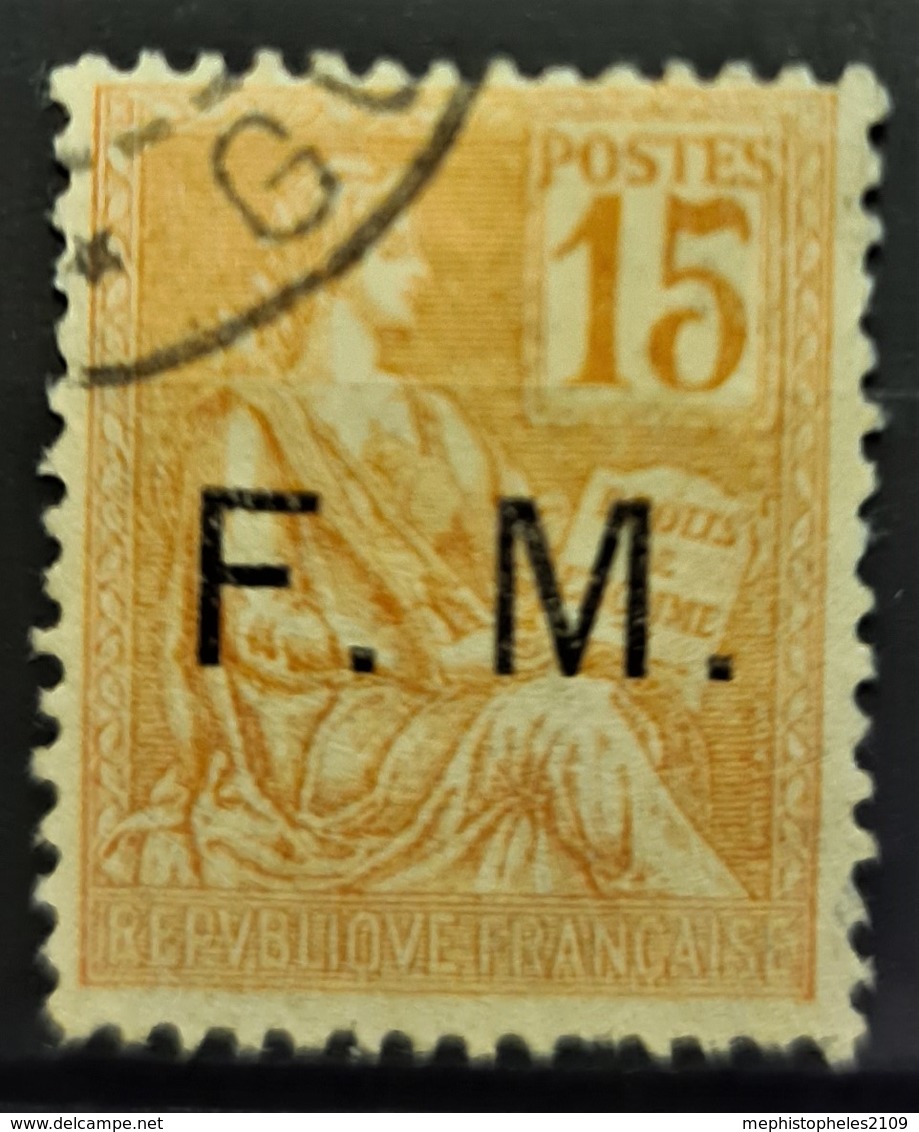 FRANCE 1901/04 - YT 1 - Canceled - Franchise Militaire 15c - Usati