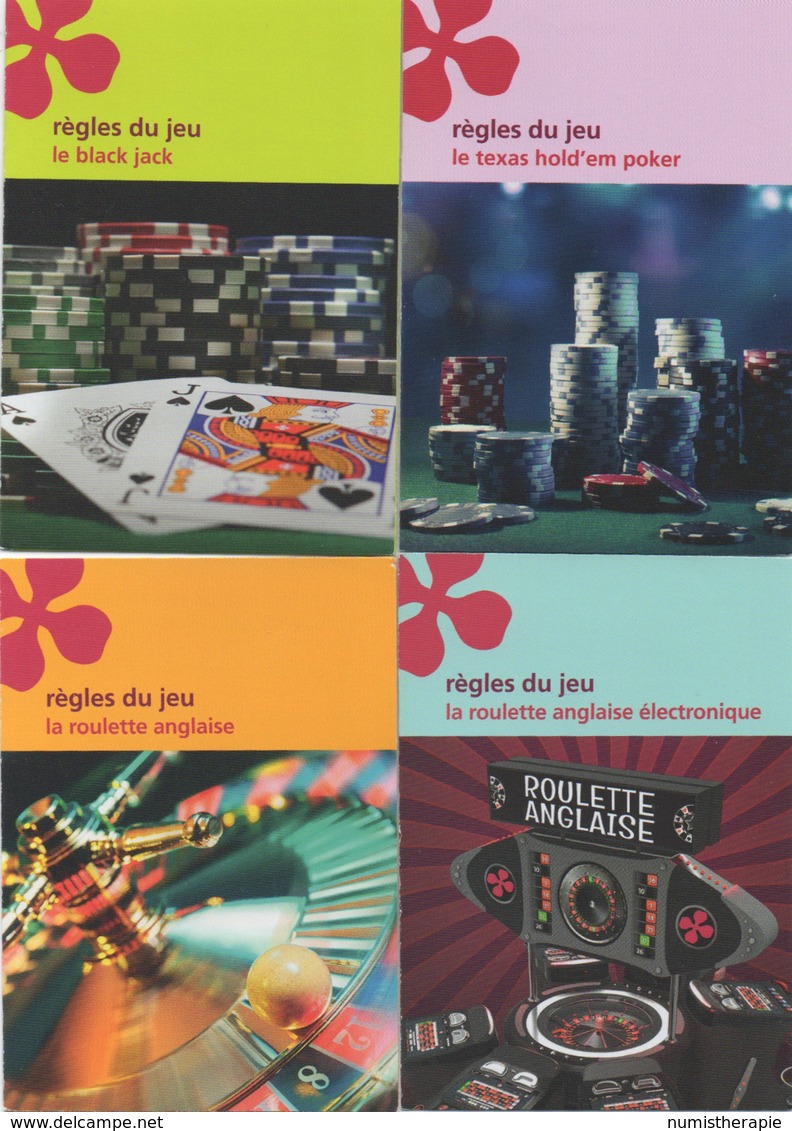 Casino S Émeraude France : Lot De 4 Guides Poche De La Règle Du Jeu - Advertising