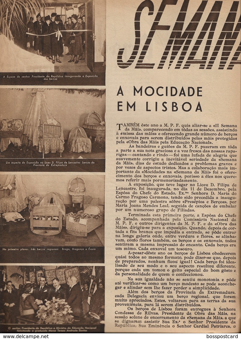 Lisboa - Porto - Braga - Vila Real - Guimarães - Coimbra - Revista Mocidade Portuguesa Feminina - Portugal - Algemene Informatie