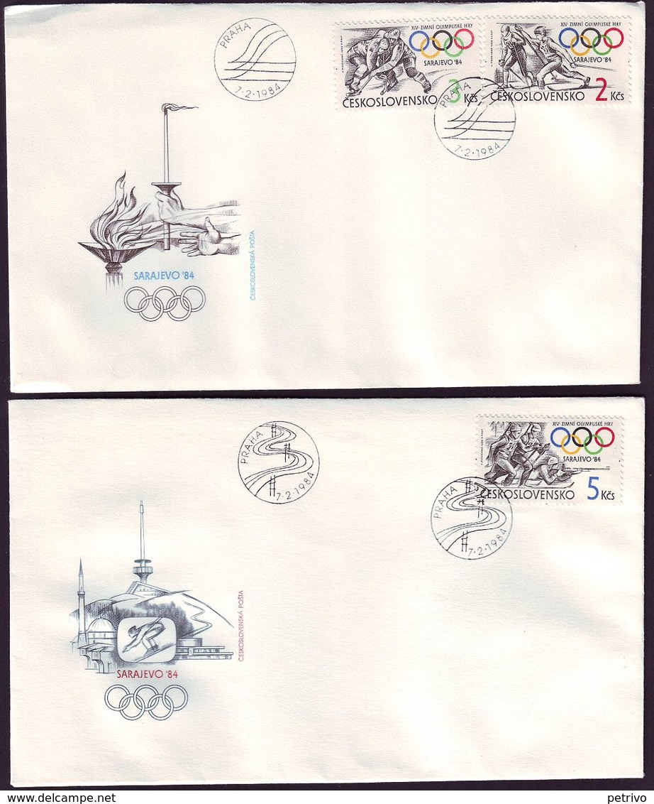 Czechoslovakia - 1984 C - Winter Olympic Games 1984 - FDC - Winter 1984: Sarajevo