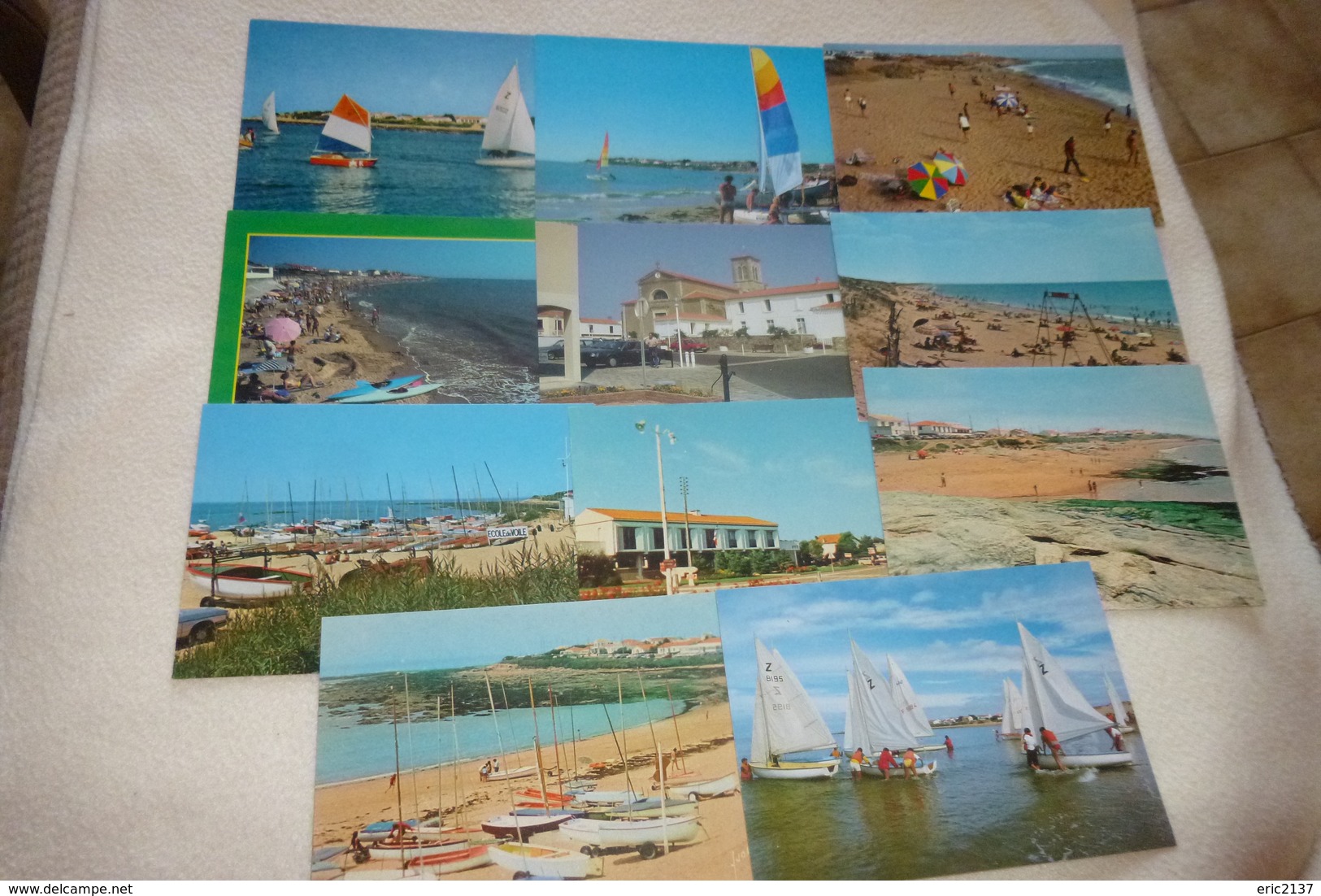 Lot De 11 Cartes (vierges) ..de BRETIGNOLLES SUR MER (VENDEE 85) ... - 5 - 99 Postcards