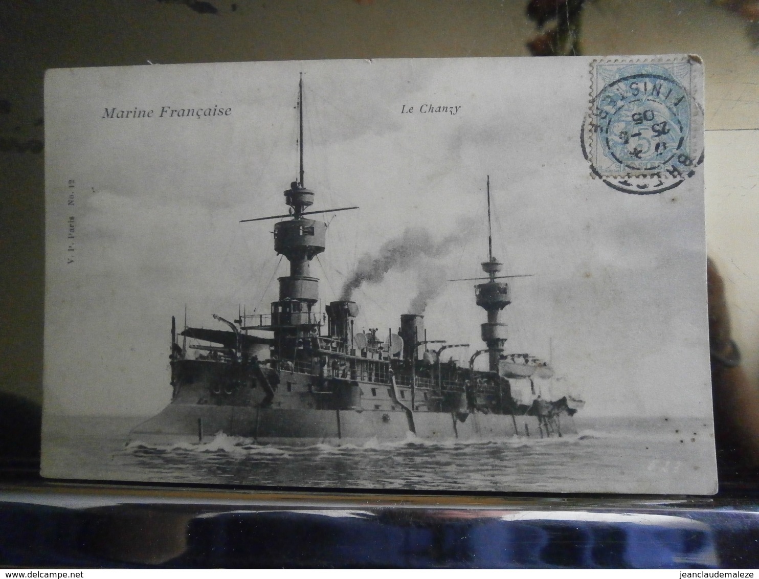 Carte Postale Le Chanzy,marine Française,très Bon état,écrite 1905 - Manoeuvres