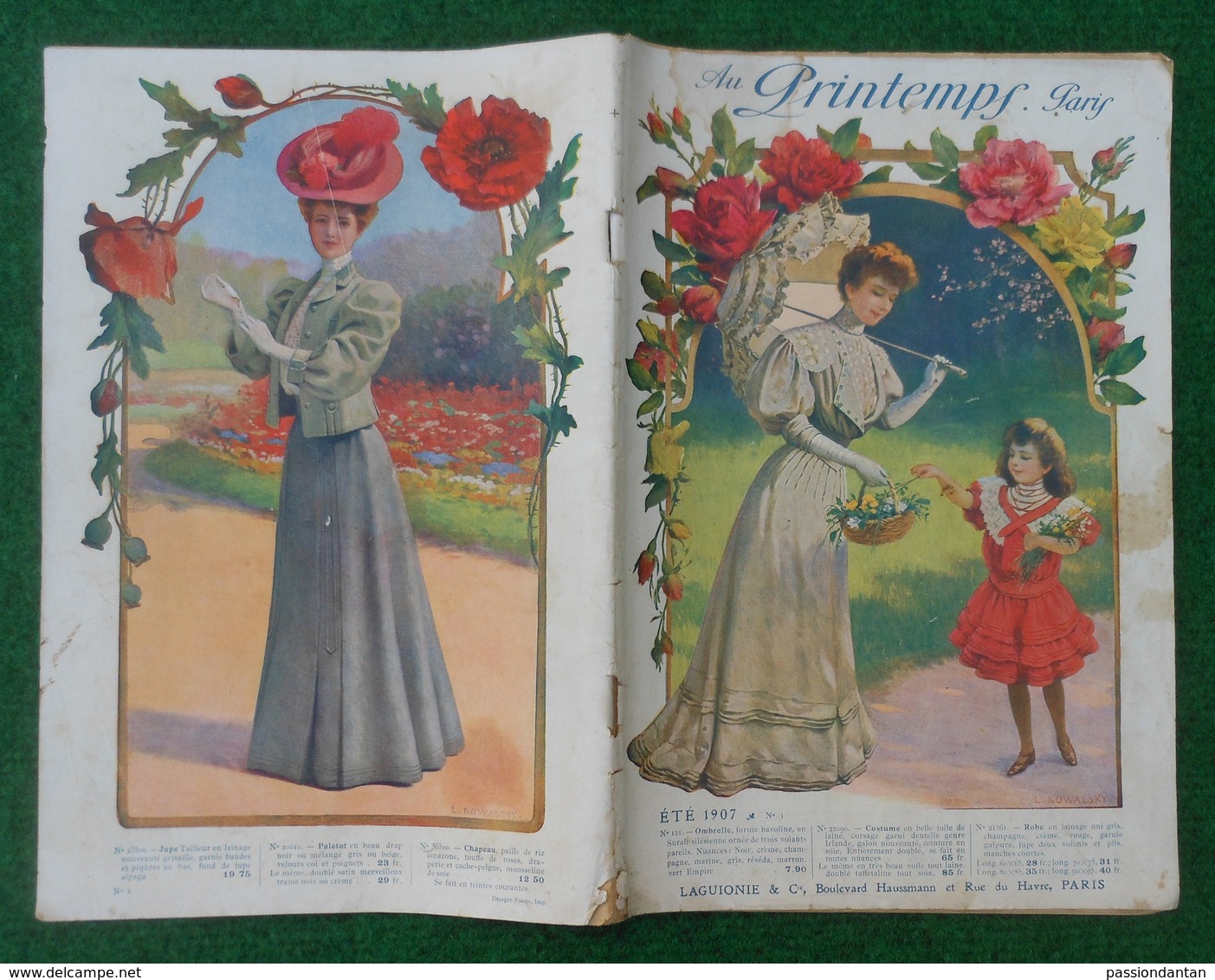 Catalogue Été 1907 De La Maison Au Printemps Sise Boulevard Haussmann Et Rue Du Havre à Paris - Textile & Vestimentaire