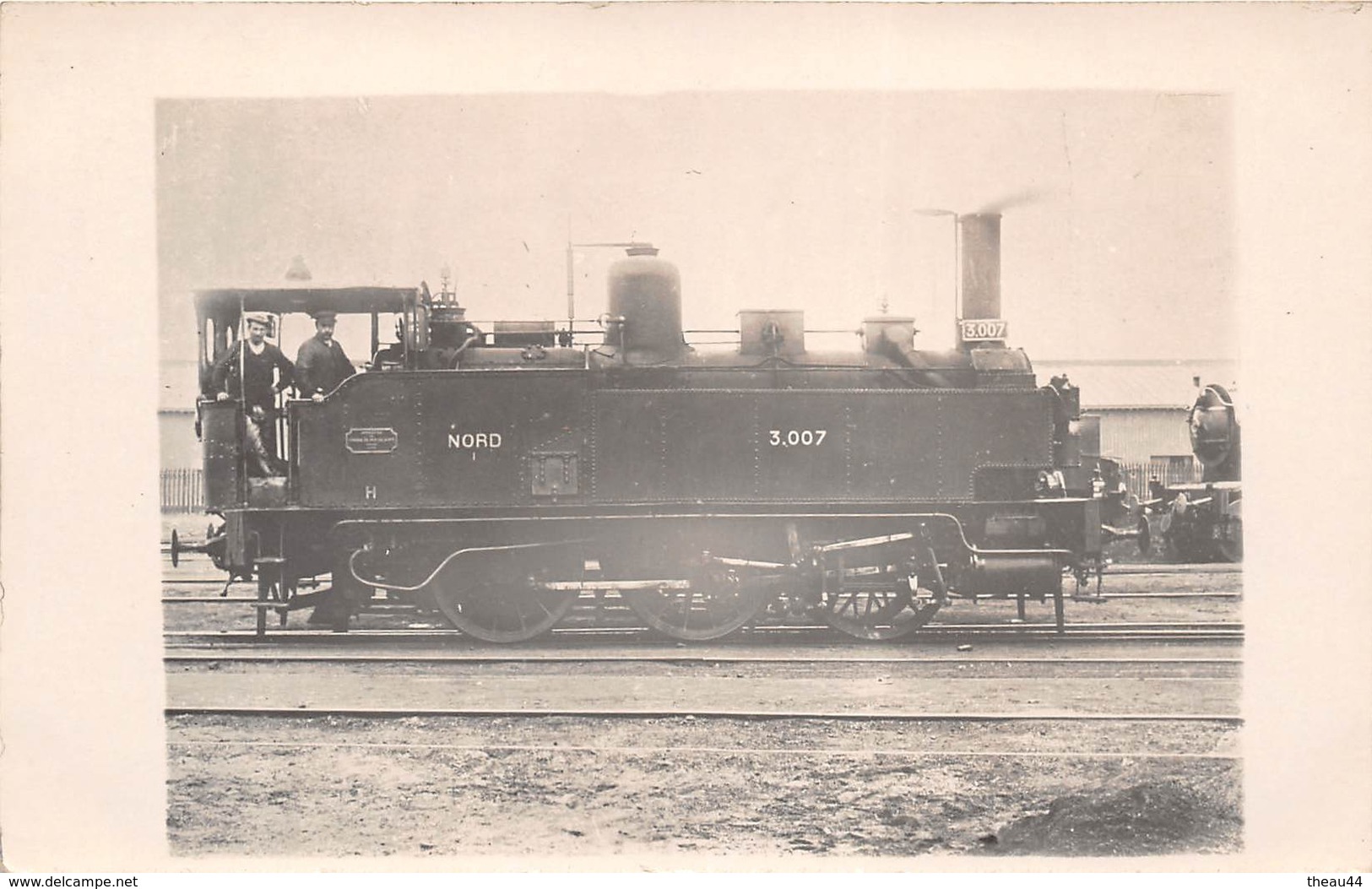 ¤¤   -  Carte-Photo D'un Train De La Compagnie Du " NORD " En Gare  -  Locomotive, Cheminots   -  Chemin De Fer   -  ¤¤ - Equipment