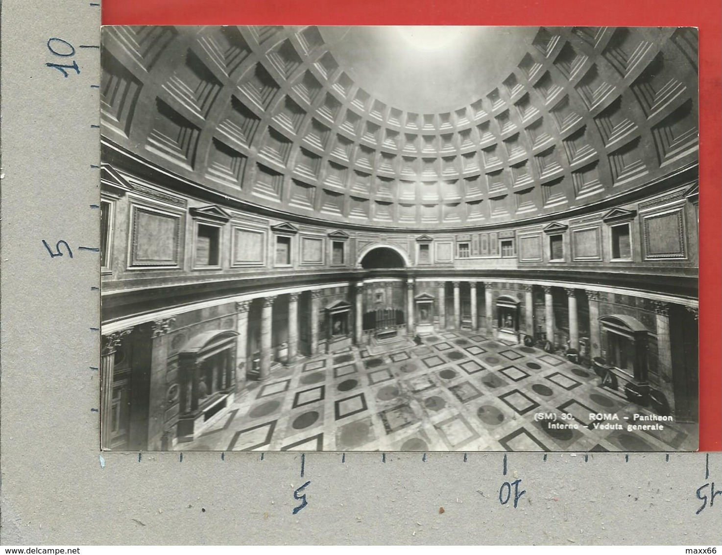 CARTOLINA NV ITALIA - ROMA - Pantheon - Interno - Veduta Generale - 10 X 15 - Pantheon