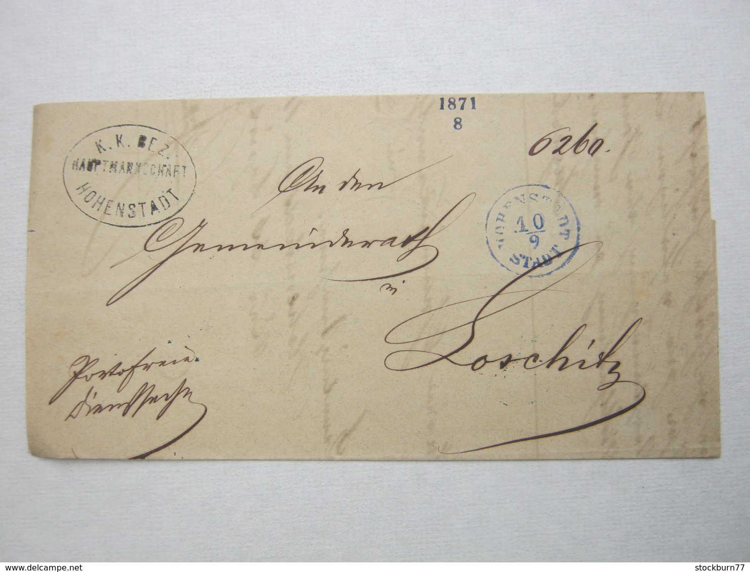 HOHENSTADT     , Klarer Stempel Auf Brief - ...-1850 Préphilatélie