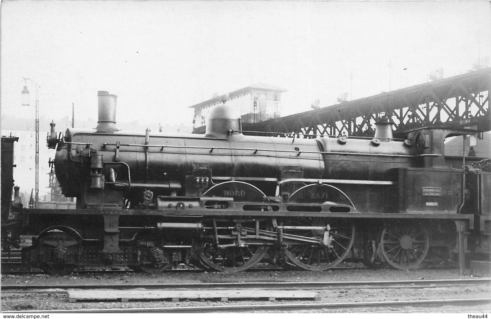 Carte-Photo D'une Locomotive De La Compagnie Du " NORD " En Gare "FIVES - LILLE "    -  Train -  Chemin De Fer - Materiaal