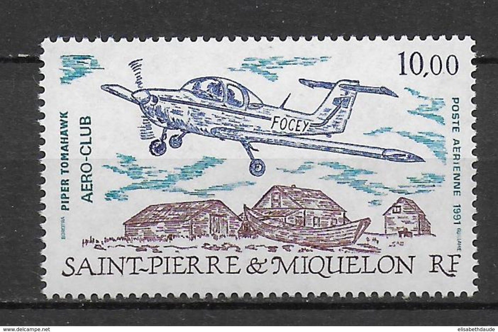 SPM - POSTE AERIENNE - YVERT N°70 **  MNH  - AVIONS AEROCLUB - VENDU LARGEMENT SOUS FACIALE - Nuevos