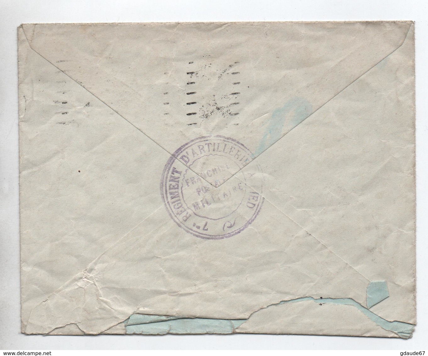 1923 - ENVELOPPE FM De NICE (ALPES MARITIMES) - Military Postmarks From 1900 (out Of Wars Periods)