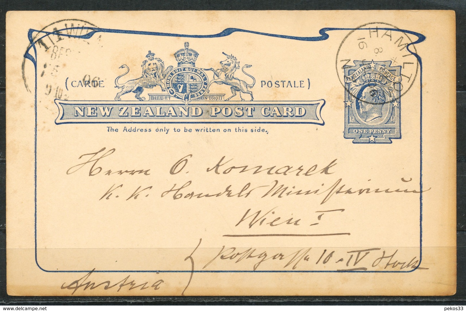 Ganzsachen - NEUSEELAND - Postal Stationery