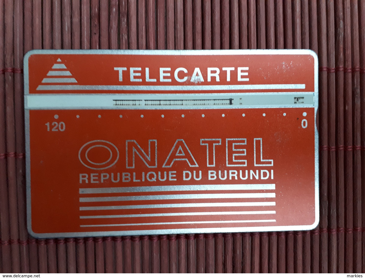 Landis & Gyr Burundi 120 Units 001 B Used  See Quality Scan Not Perfect Rare - Burundi