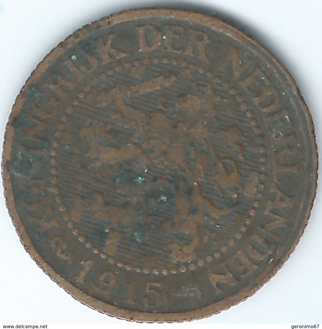 Netherlands - Wilhelmina - 1915 - 2½ Cents - KM150 - 2.5 Centavos
