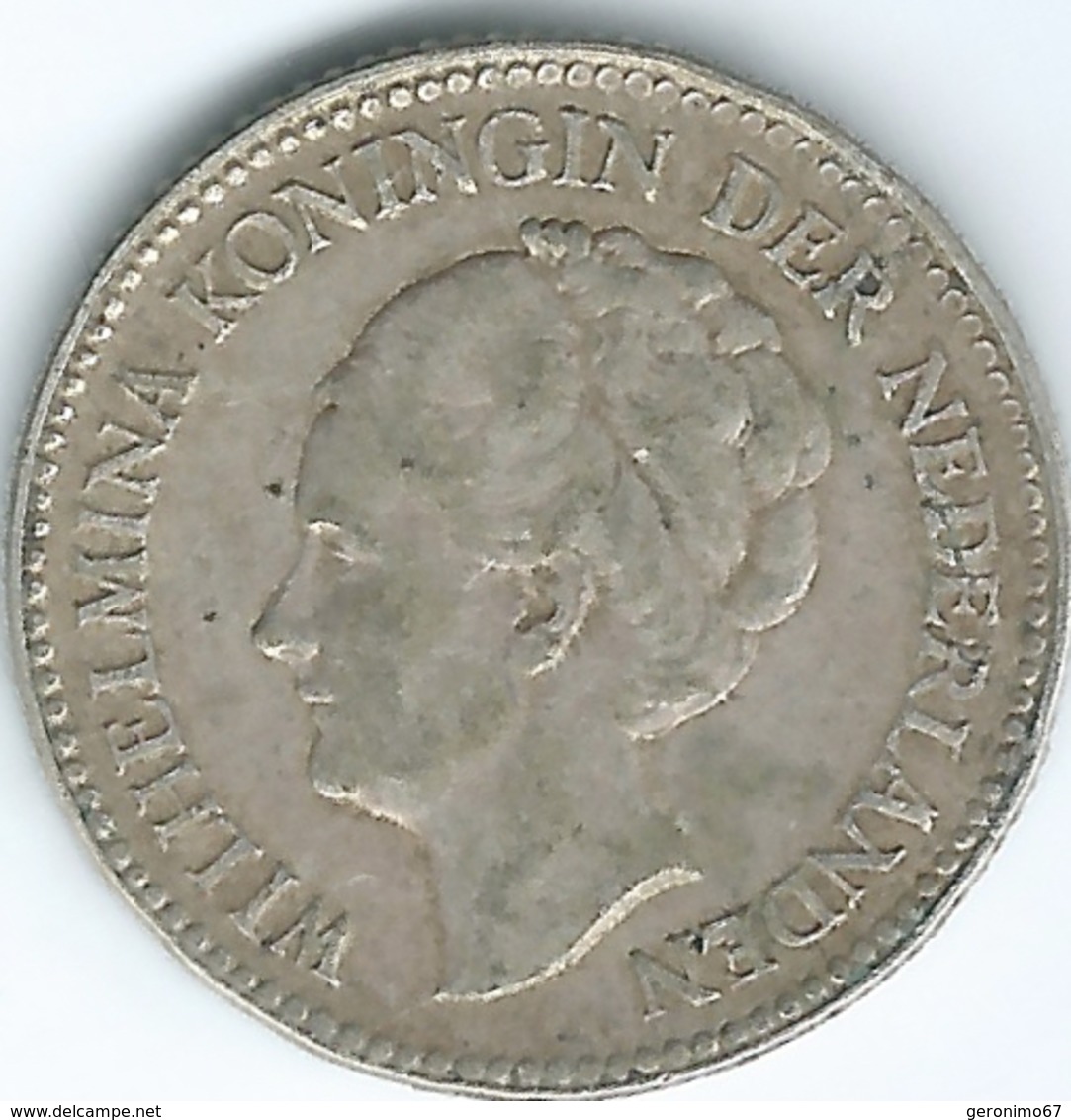 Netherlands - Wilhelmina - 1929 - ½ Gulden - KM160 - 1/2 Gulden