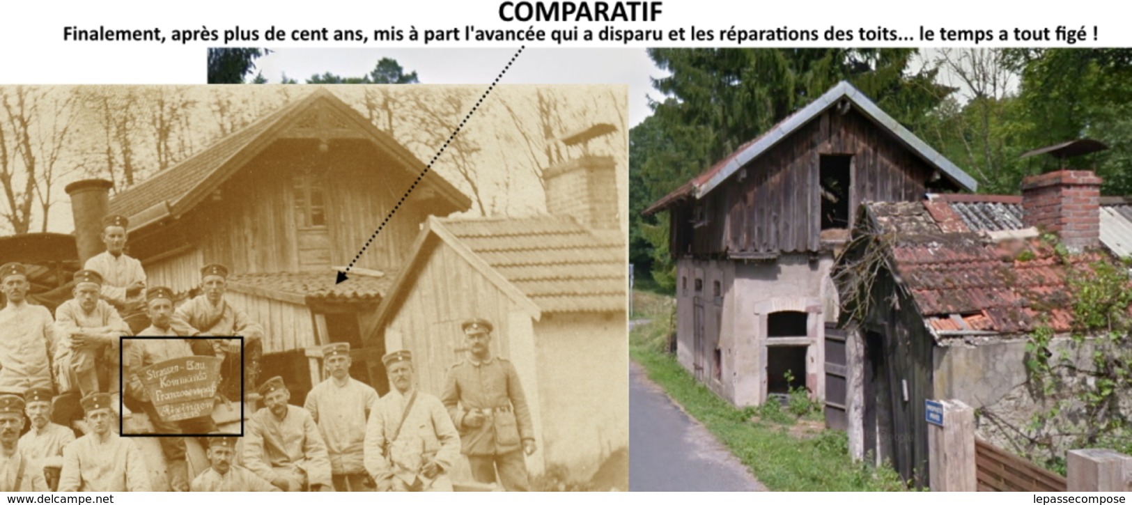 FRANZOSENPASS RIXINGEN - COL DES FRANCAIS RECHICOURT -SECTION ALLEMANDE DE CONSTRUCTION DE ROUTE A L AUBERGE BOESCH 1915 - Rechicourt Le Chateau