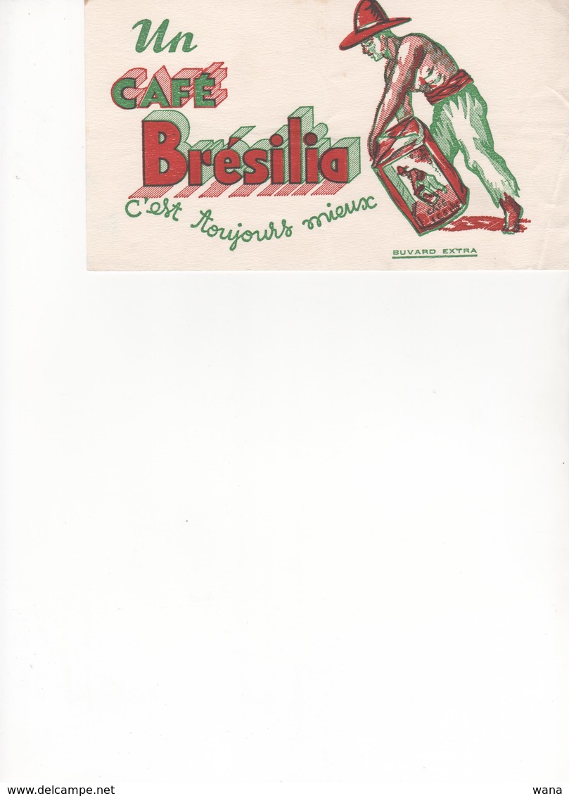 Buvard  Café Brésilia - Café & Thé
