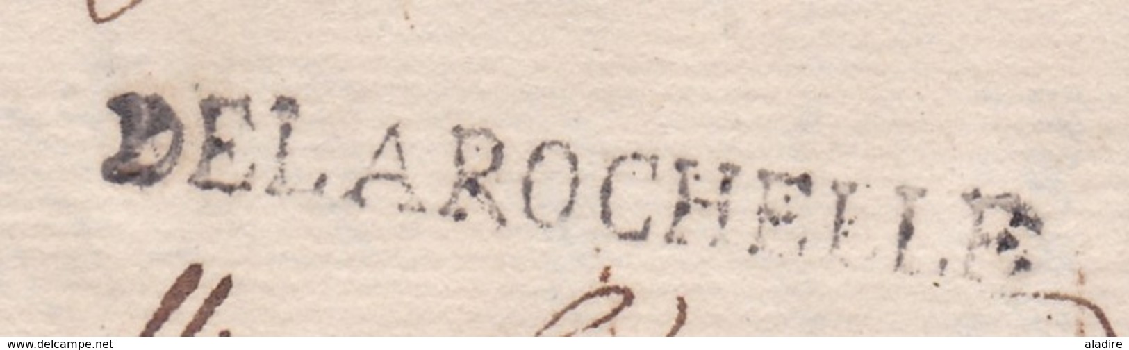 1762 - Marque Postale De La Rochelle, Auj. Charente Maritime Sur LAC Vers Montauban, Auj .Tarn Et Garonne - 1701-1800: Précurseurs XVIII