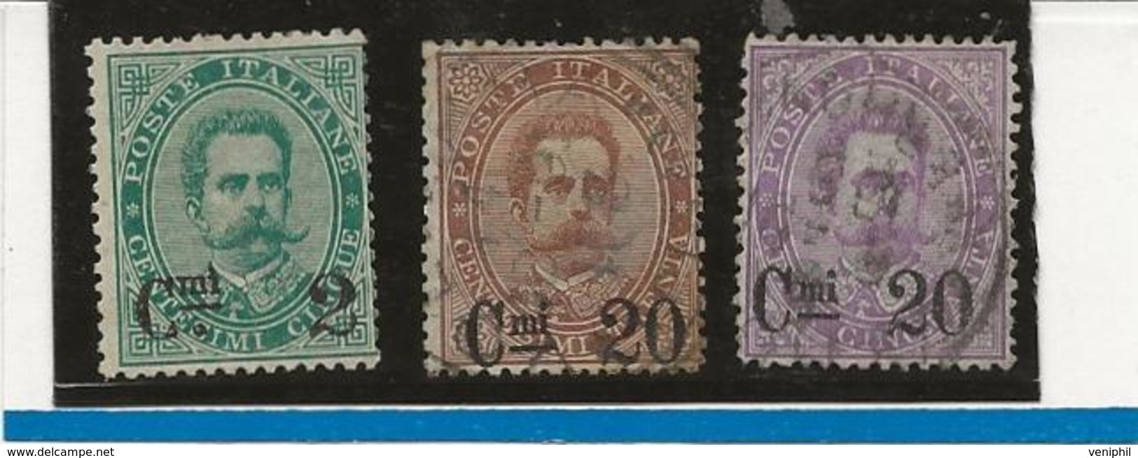 TIMBRES N° 52 Neuf Charniere + N° 53 ET 54 Obliterés -ANNEE 1890-91 -COTE : 68 € - Oblitérés