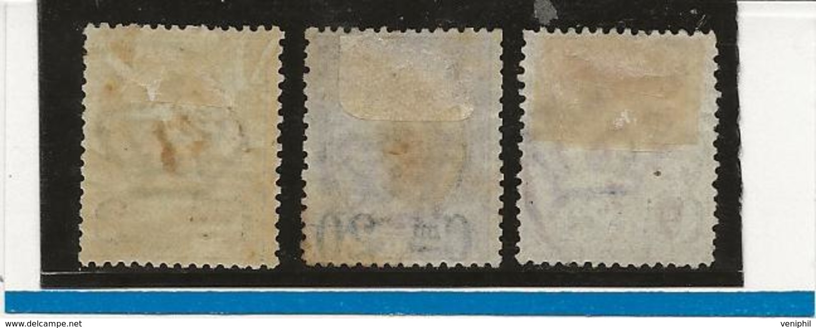 TIMBRES N° 52 Neuf Charniere + N° 53 ET 54 Obliterés -ANNEE 1890-91 -COTE : 68 € - Used