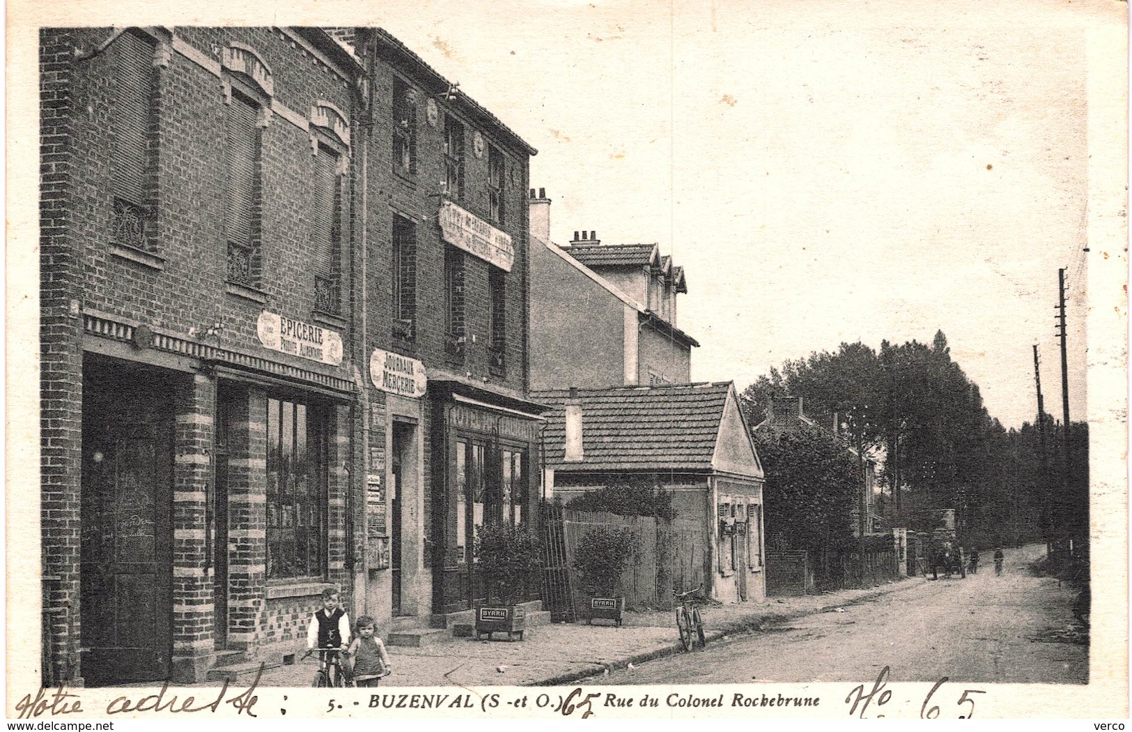 Carte POSTALE Ancienne De BUZENVAL - Rue Du Colonel ROCHEBRUNE - Altri & Non Classificati