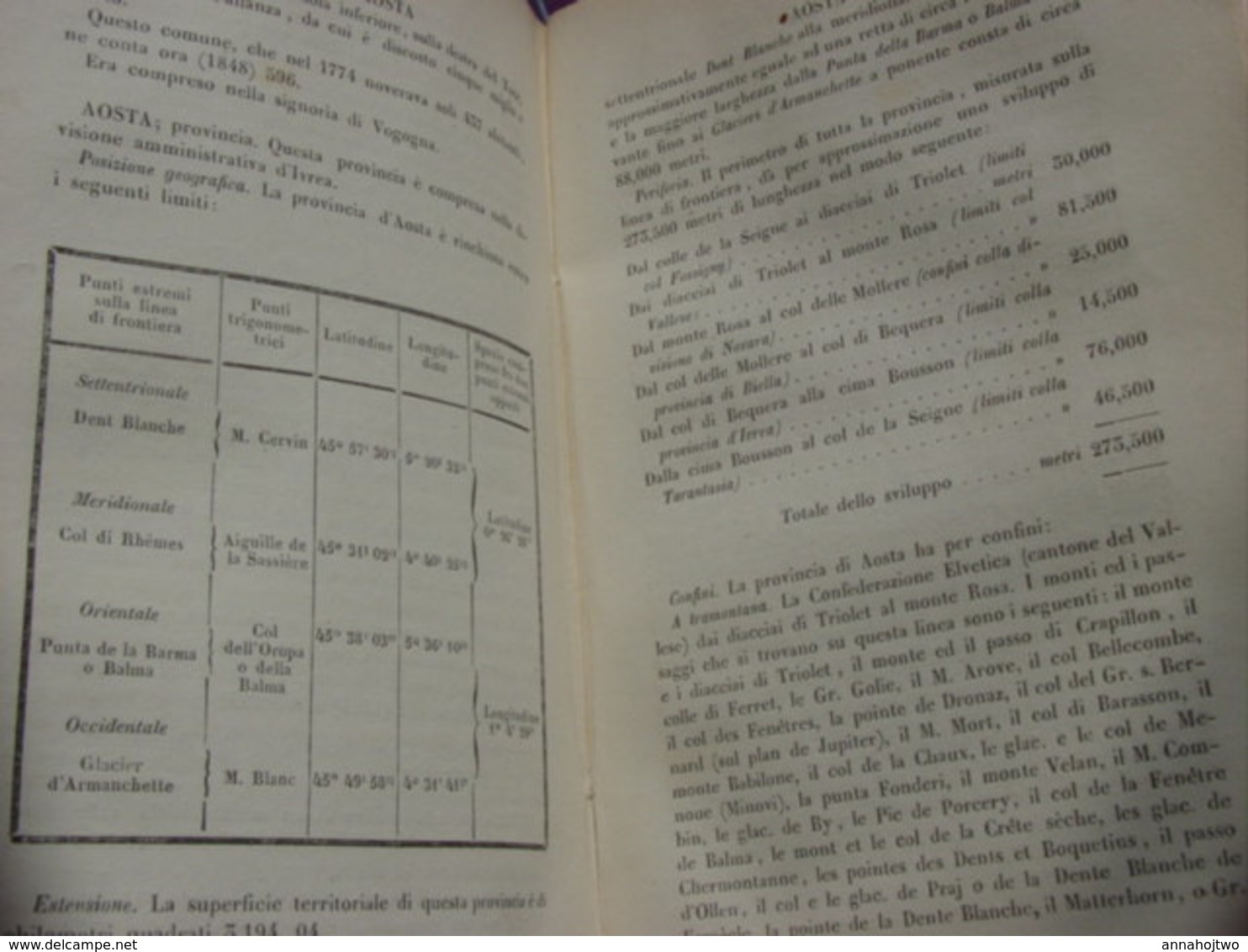 DIZIONARIO GEOGRAFICO STATISTICO COMMERCIALE Stati Sardegna-Casalis-Torino-1855 /Dictionnaire États De Sardaigne . - Libri Antichi