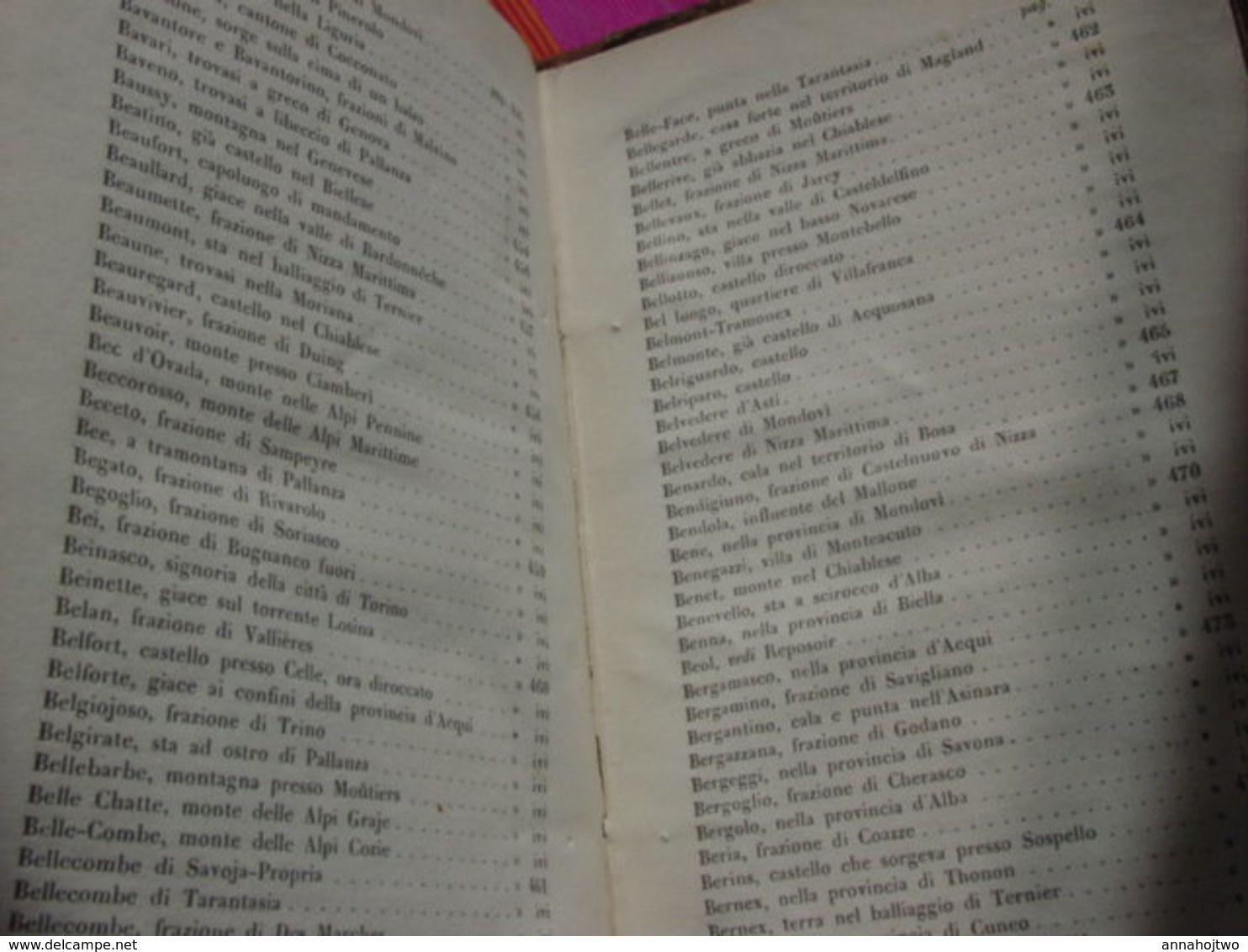 DIZIONARIO GEOGRAFICO STATISTICO COMMERCIALE Stati Sardegna-Casalis-Torino-1855 /Dictionnaire États de Sardaigne .