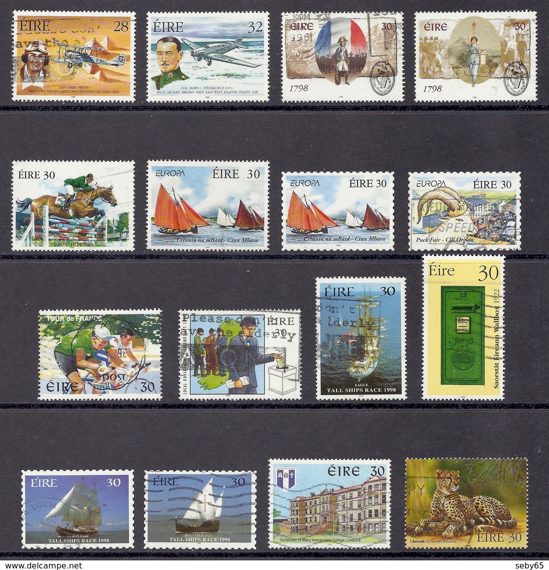 Ireland / Eire / Irish - 1998 - Different Used (Lot) - Lots & Serien