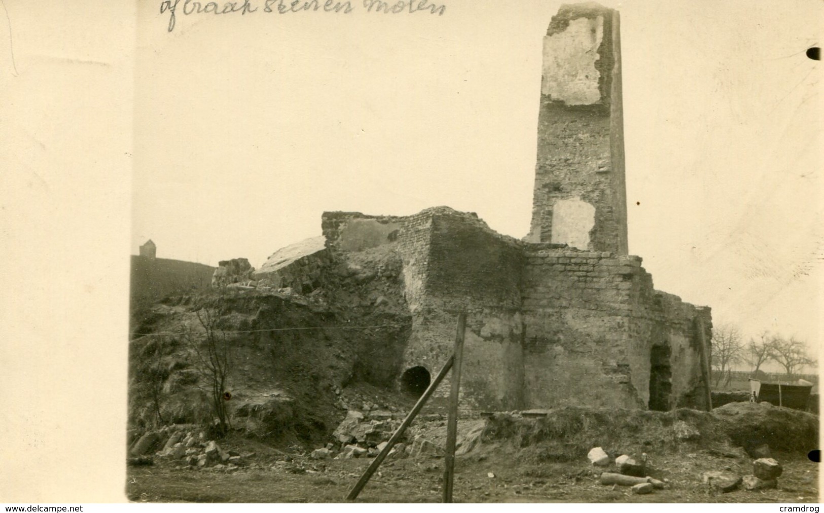 Heist-op-den-Berg Fotokaart Afbraak Stenen Molen - 2 Scans - Heist-op-den-Berg