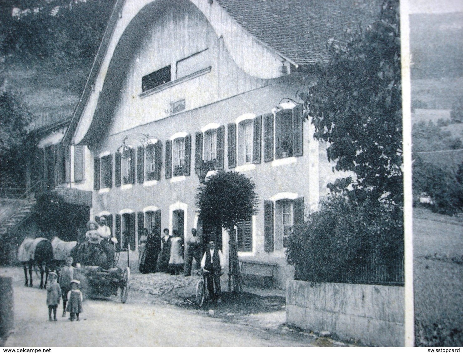 Souvenir D' ORVIN Hôtel De La Crosse De Bâle (La Prusse) Attelage - Orvin