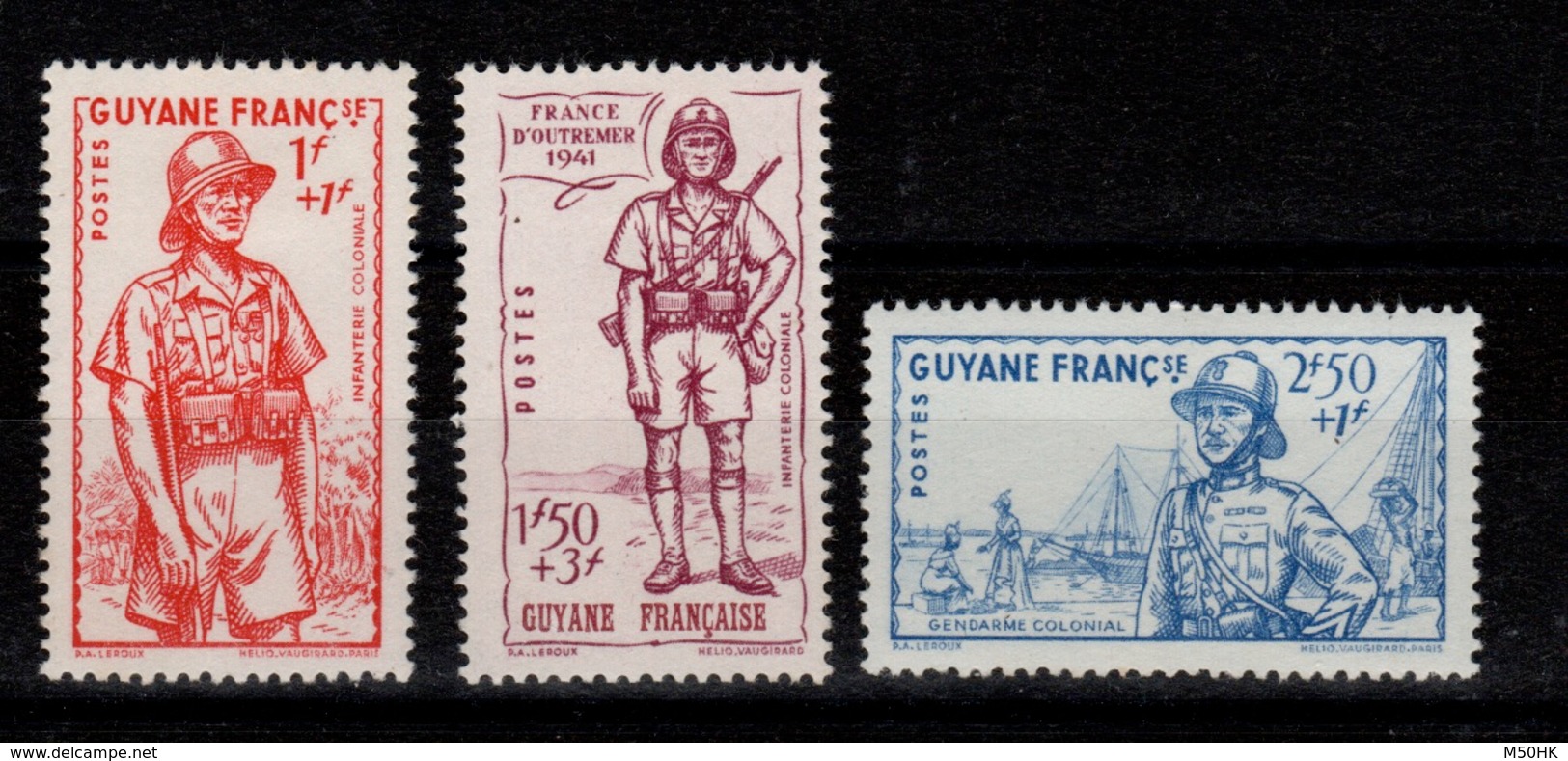 Guinee YV 169 à 171 N* Defense De L'empire Cote 4,80 Euros - Unused Stamps