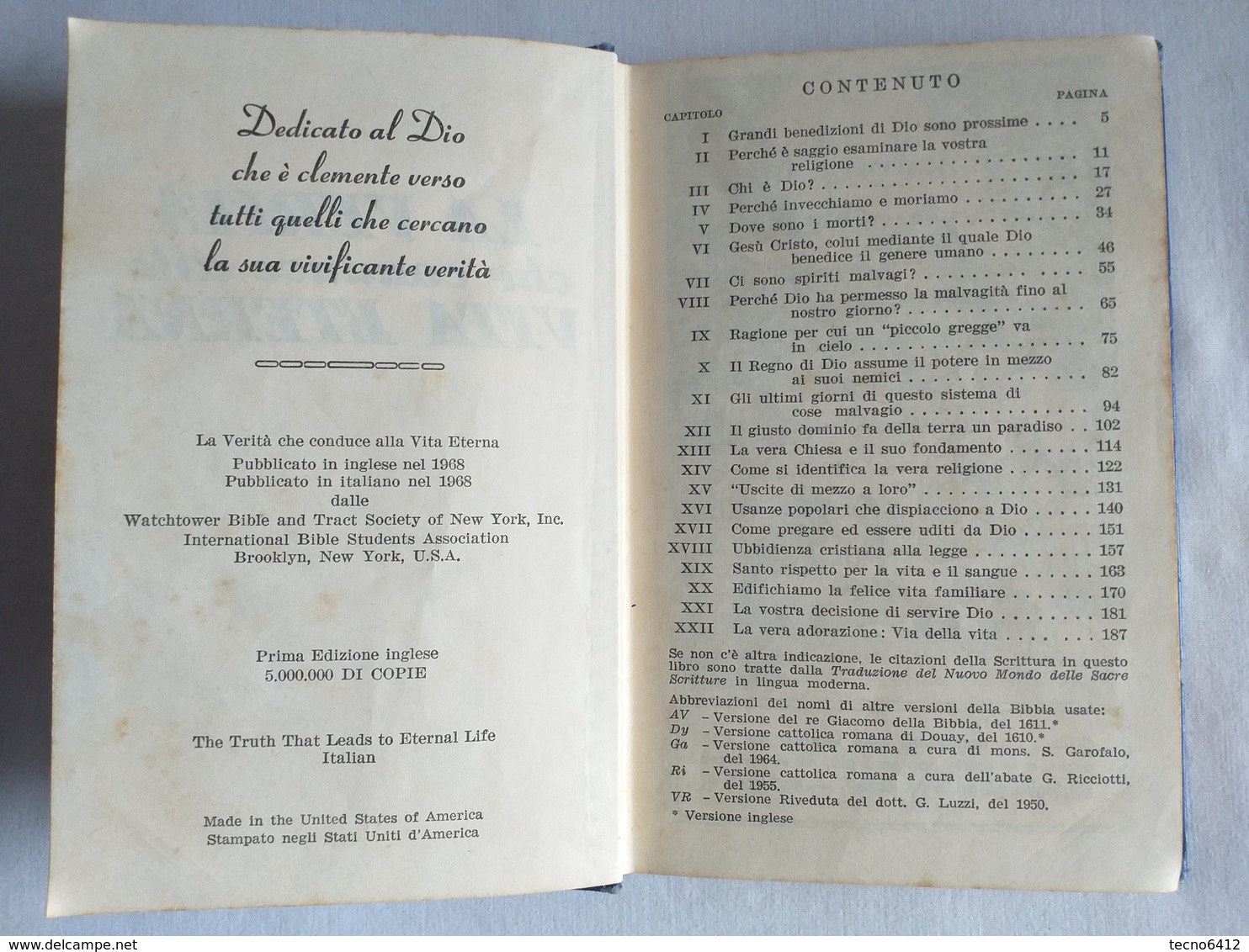 166)libretto Religioso La Verita' Che Conduce Alla Vita Eterna - Religion