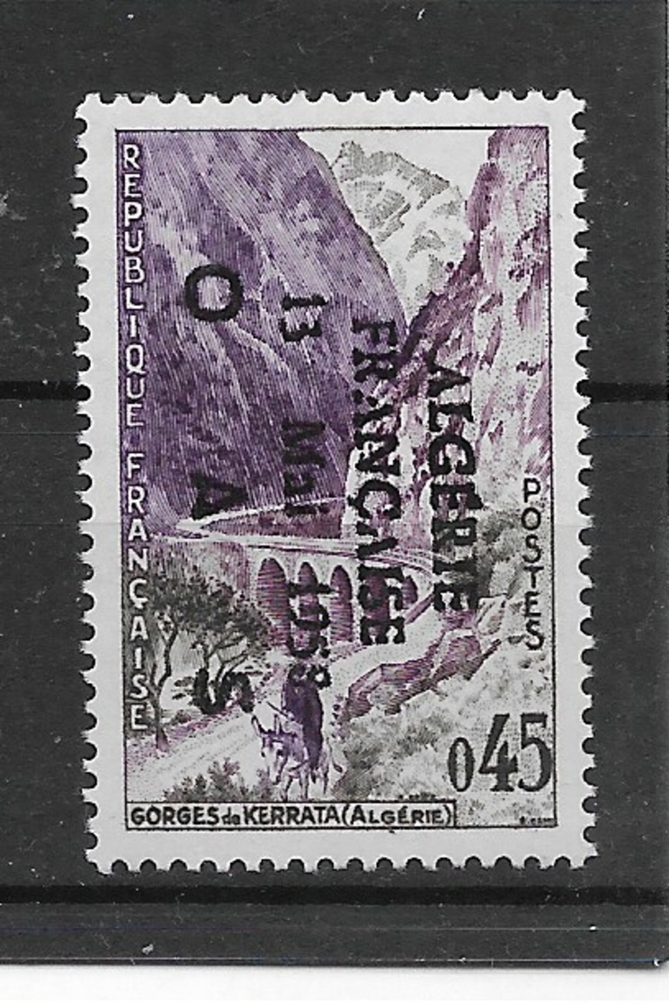 N° 1 237**, Avec Surcharge Patriotique " ALGERIE Fse 13 MAI 1958 OAS ". - Unused Stamps