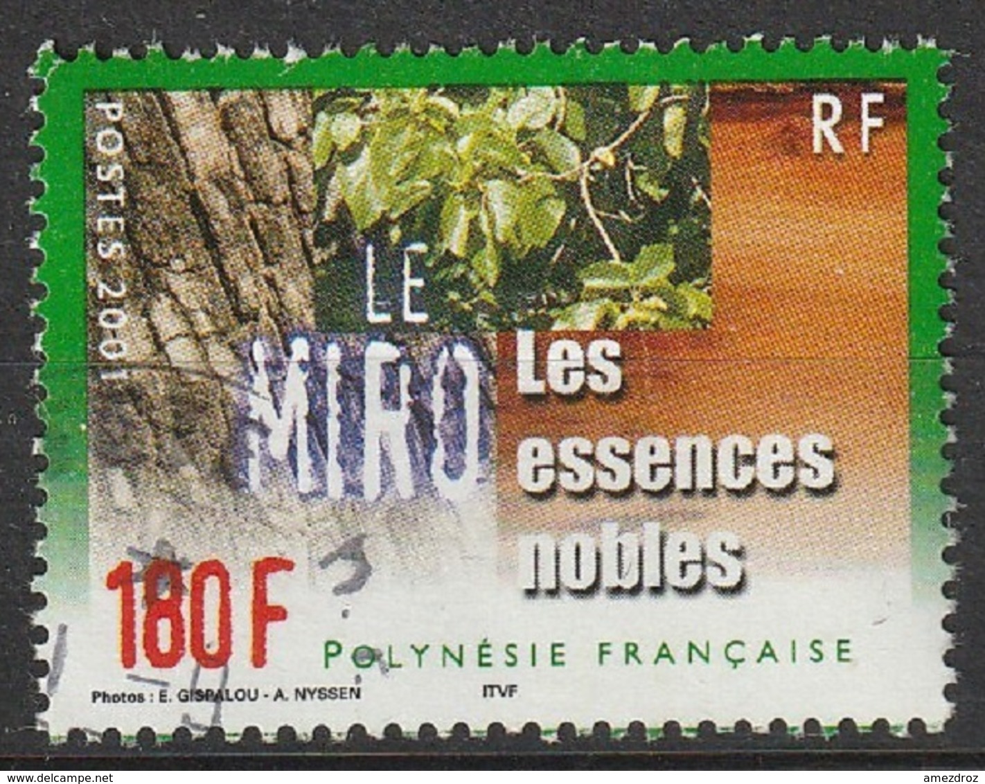 Polynésie Française 2001 N° 649 Arbres Feuillus Indigènes  (G6) - Gebruikt