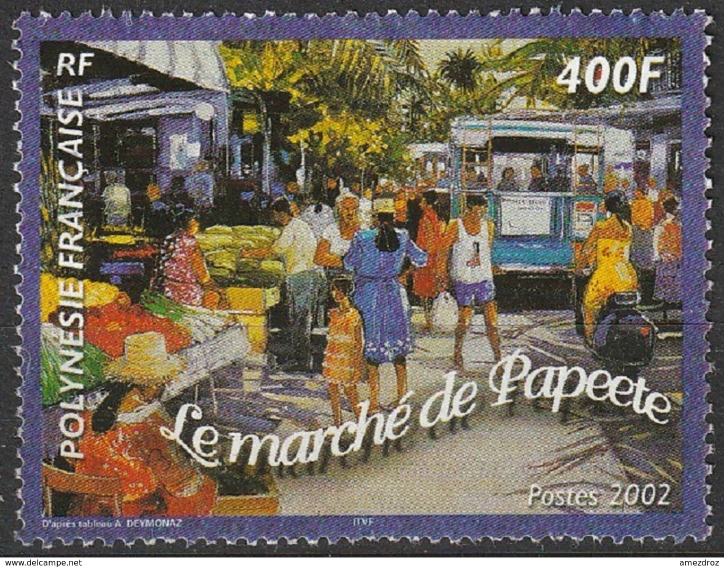 Polynésie Française 2002 N° 673 Le Marché De Papeete (G6) - Gebruikt