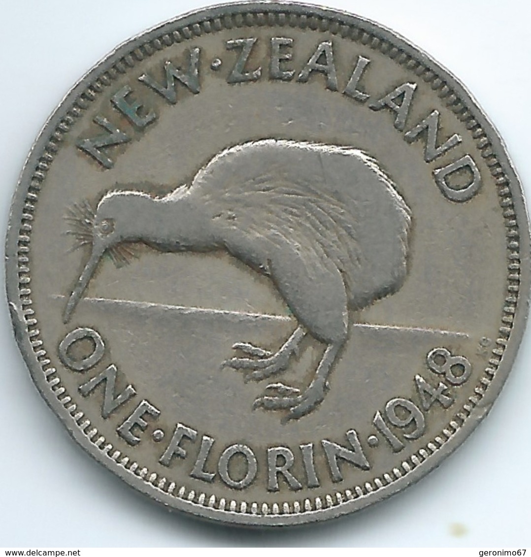 New Zealand - George VI - 1948 - Florin - KM18 - Nieuw-Zeeland