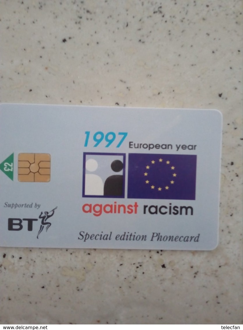 GB UK CARTE A PUCE CHIP CARD YEAR 1997 AGAINST RACISM 2£ UT - BT Generale