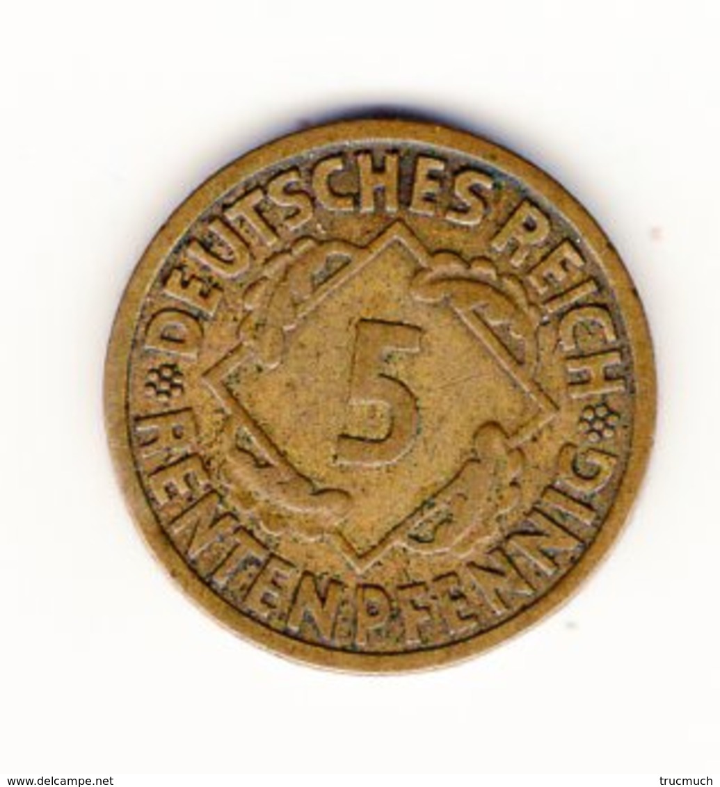 DEUTSCHES REICH -   4  x  5 RENTENPFENNIG - 1924  D  -  F -  G  -  J