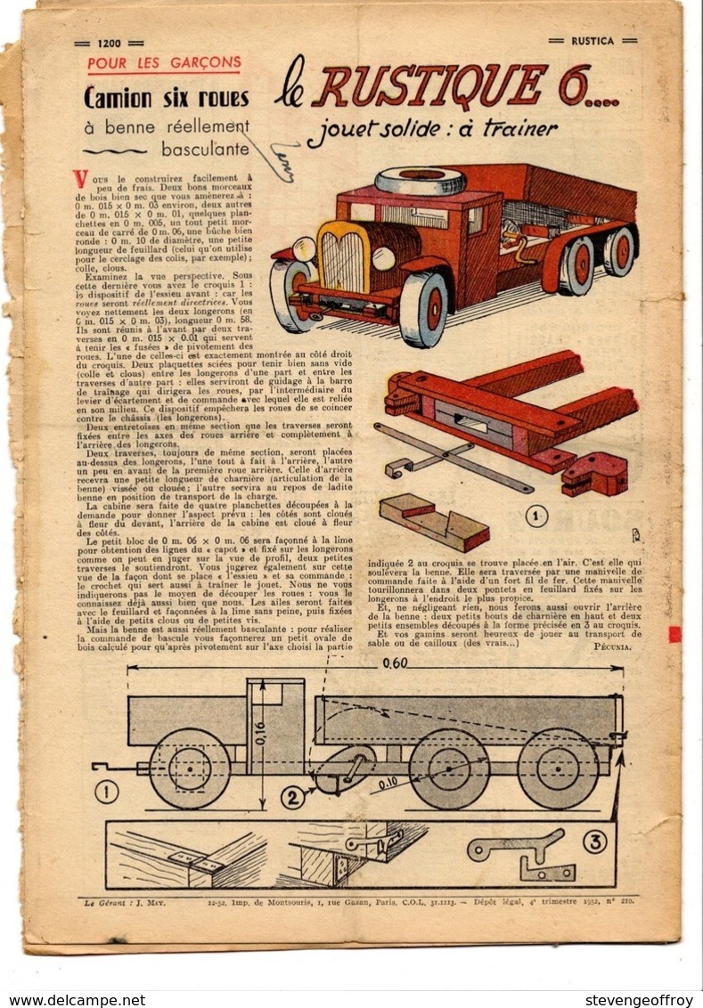 Rustica N 50 Decembre 1952 La Chasse Par Temps De Neige - Jardinage