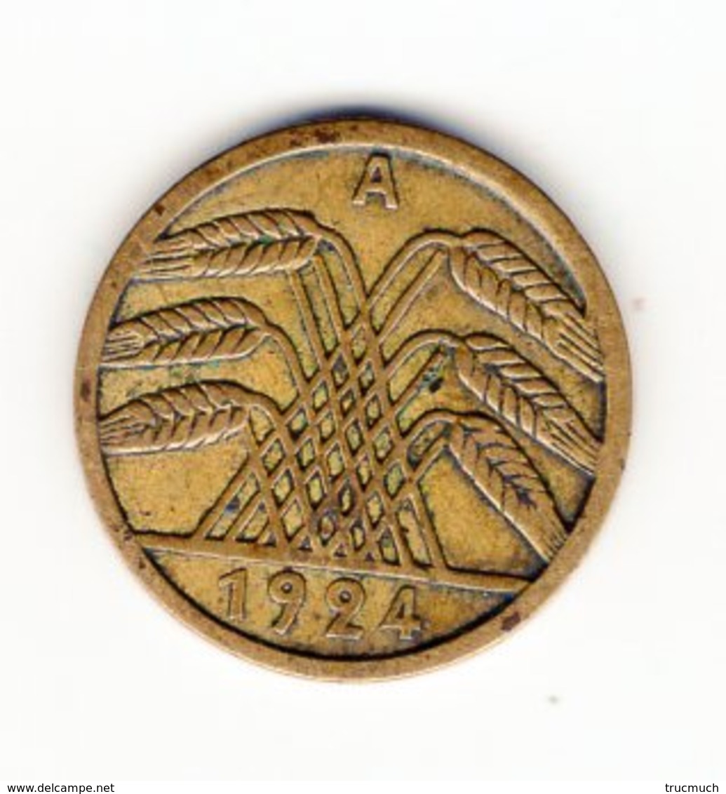 DEUTSCHES REICH -   2  X  5 REICHSPFENNIG - 1924  A  -  G - 5 Rentenpfennig & 5 Reichspfennig