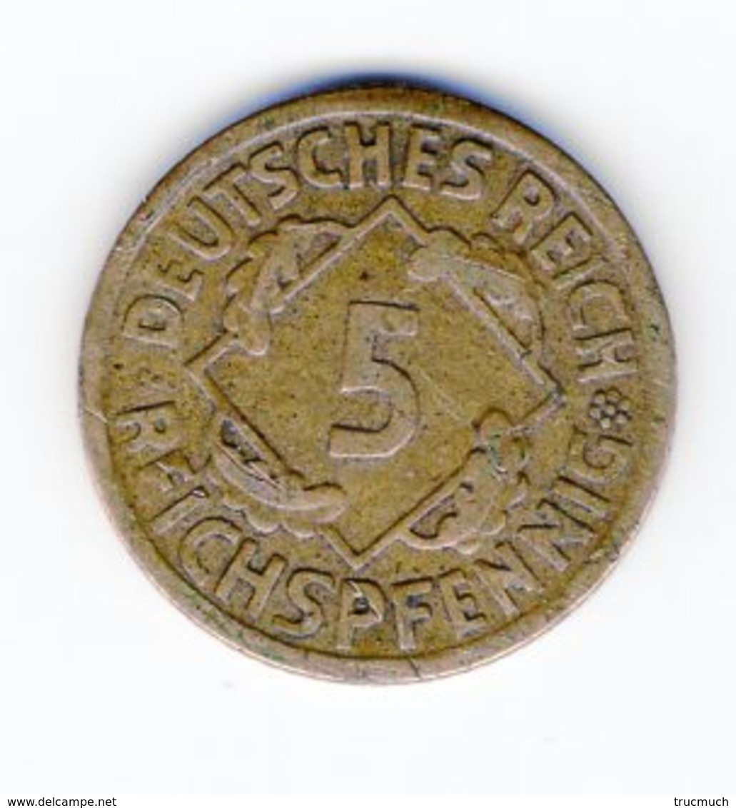 DEUTSCHES REICH -   3  X  5 REICHSPFENNIG - 1925  A  -  D  -  G - 5 Rentenpfennig & 5 Reichspfennig