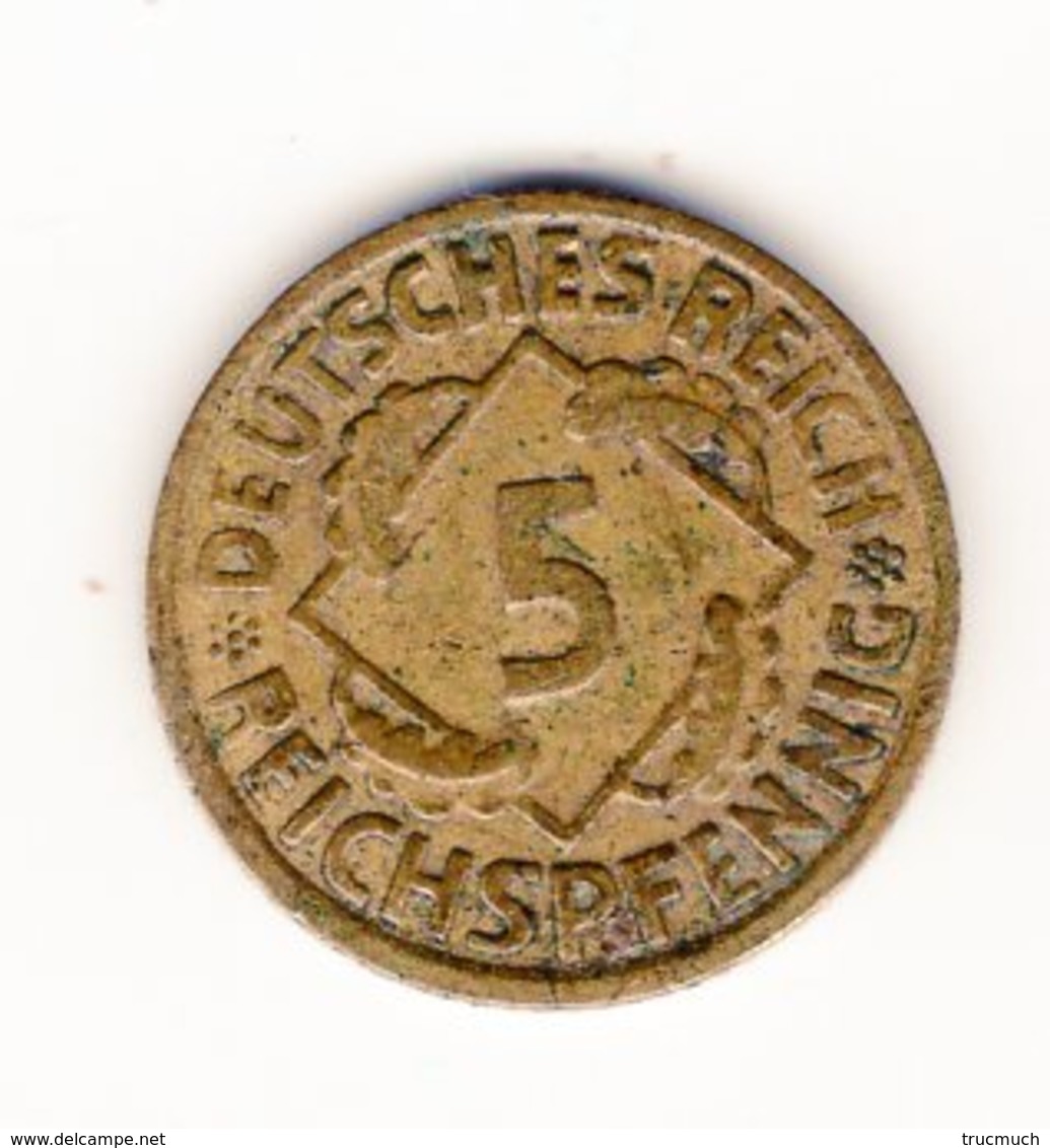 DEUTSCHES REICH -   3  X  5 REICHSPFENNIG - 1925  A  -  D  -  G - 5 Rentenpfennig & 5 Reichspfennig