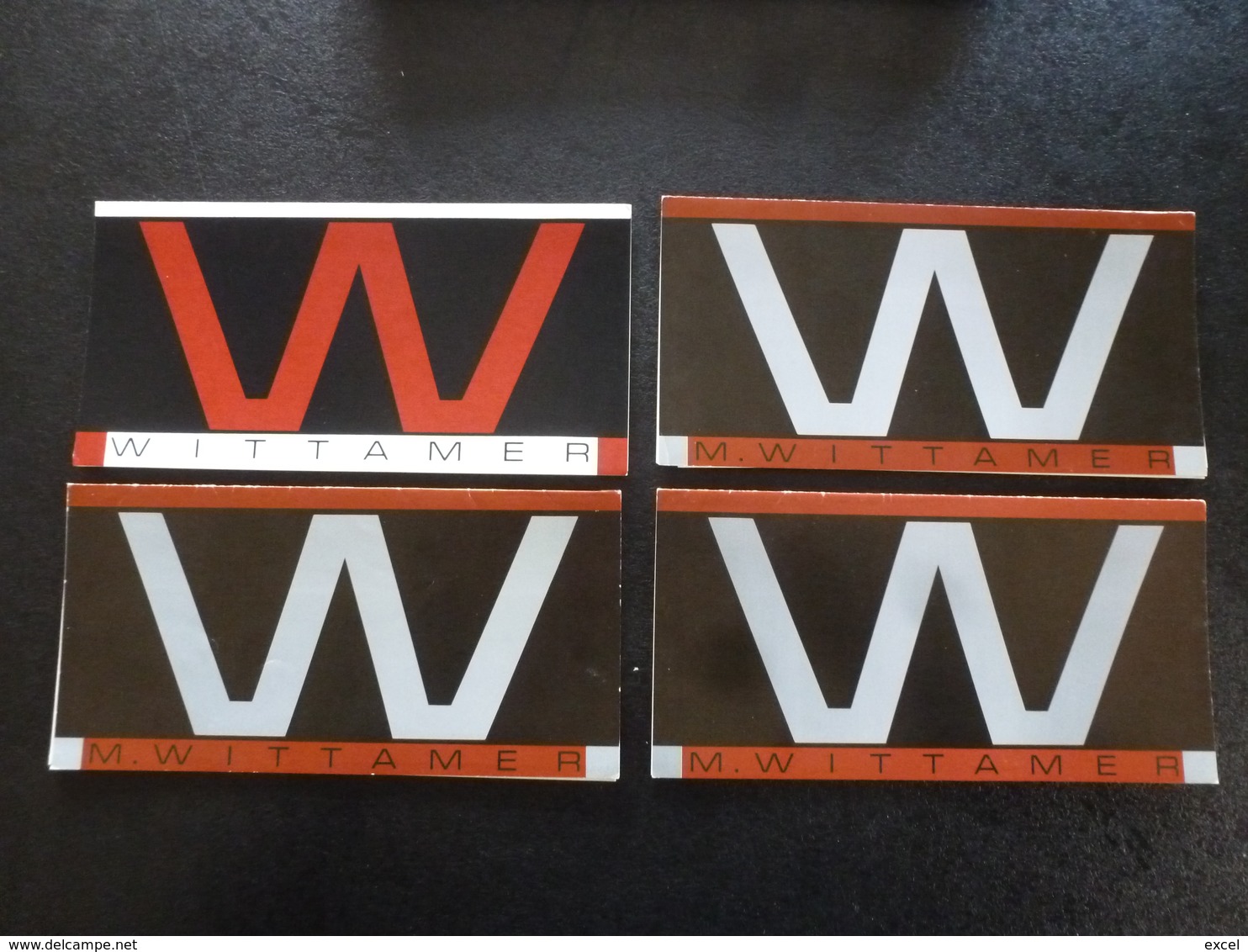 Wittamer Galerie : 4 Cartons Invitation Expos - Stickers