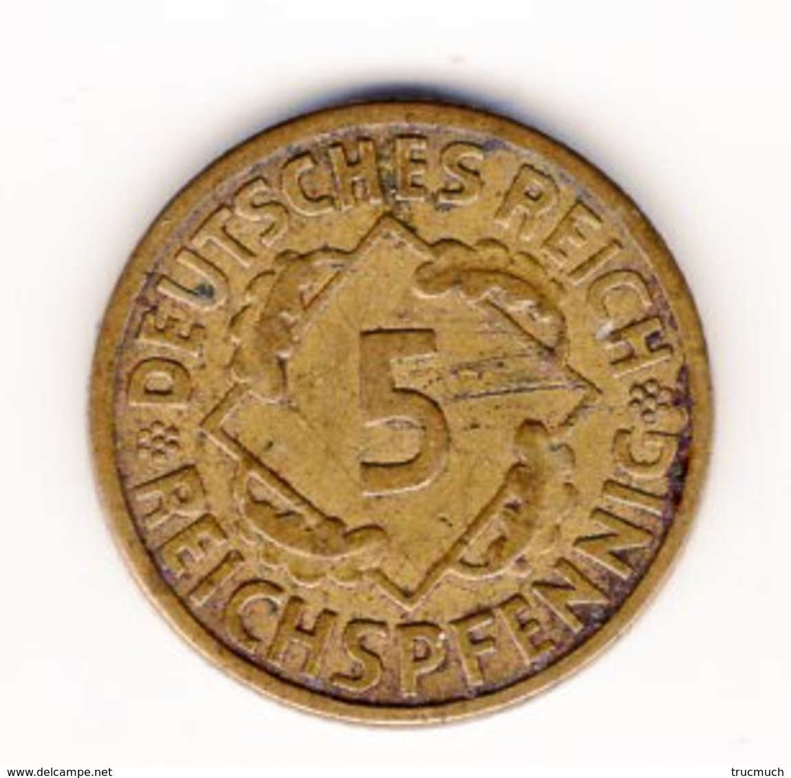 DEUTSCHES REICH -   2  X  5 REICHSPFENNIG - 1926  A  -  1930  A - 5 Rentenpfennig & 5 Reichspfennig