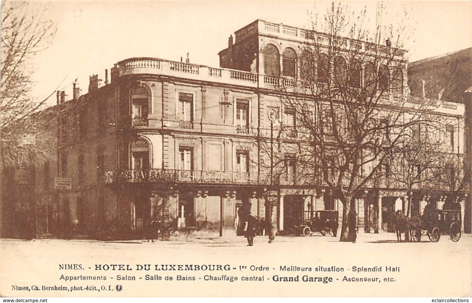 Nîmes        30         Hôtel Du Luxembourg        (voir Scan) - Nîmes