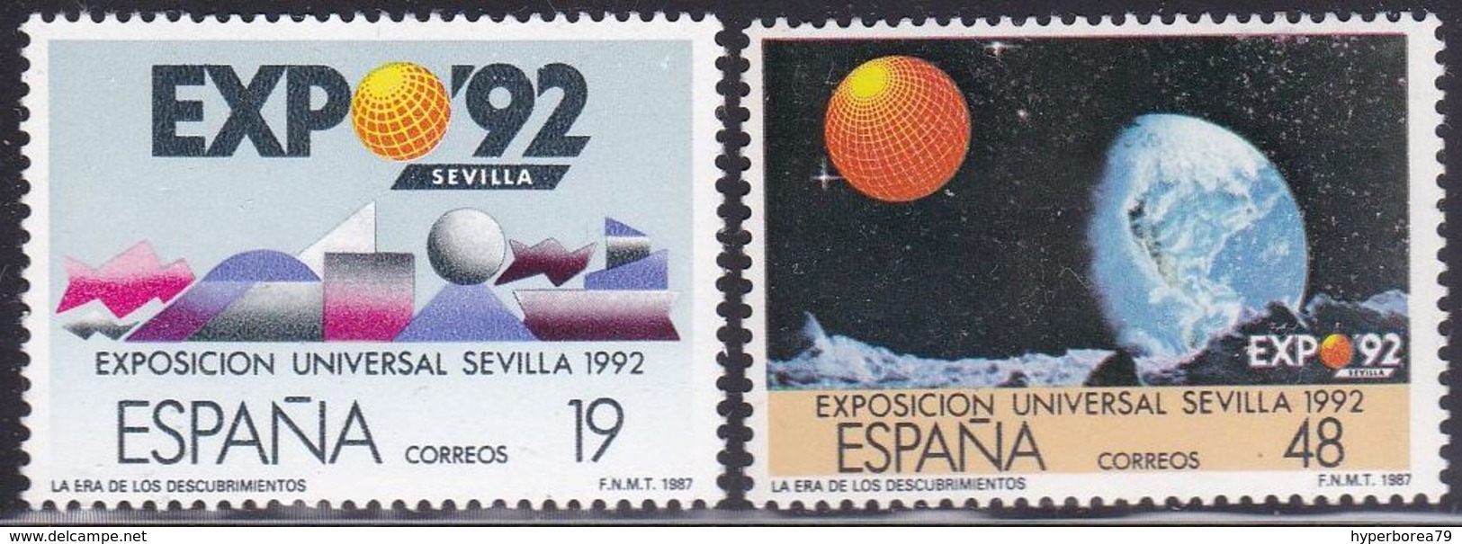 Spain 2764/65 - EXPO 92 1987 - MNH - 1992 – Séville (Espagne)